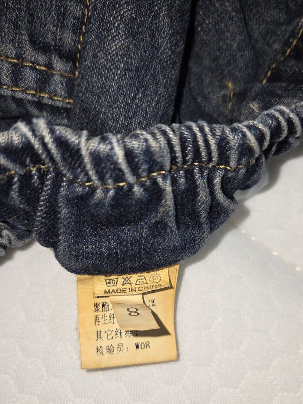 Casual Jeans Denim Loose Pants Elastic Waist with Pockets Size XL (14-16) - Picture 8 of 9